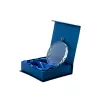 Glasmedaille 70mm In blauer Geschenkbox mit Gravur